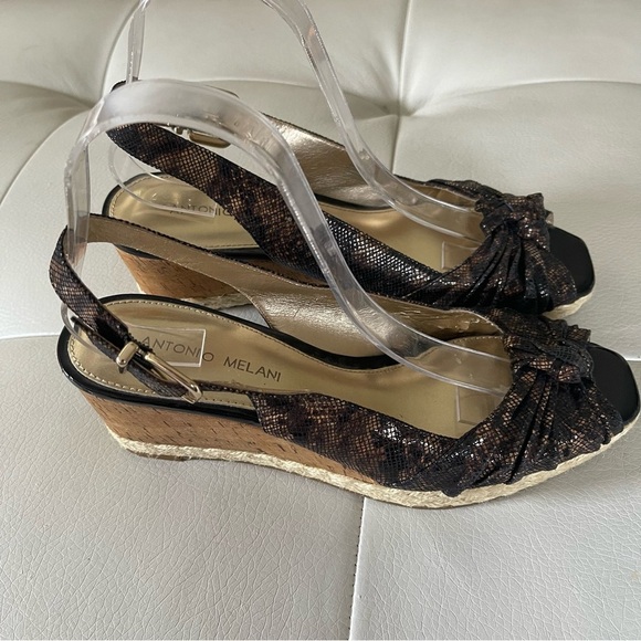 Antonio Melani Animal Print Slingback Sandals size 9 - Picture 4 of 14